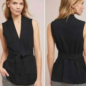 Anthropologie | Black sleeveless tunic sweater